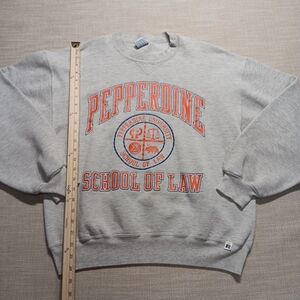 Vintage Pepperdine College Sweatshirt, Large, Gray w/ Orange, Great condition